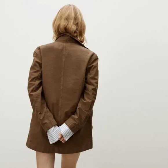 Everlane Women's Fatigue Blazer - Walnut - Picture 3 of 10